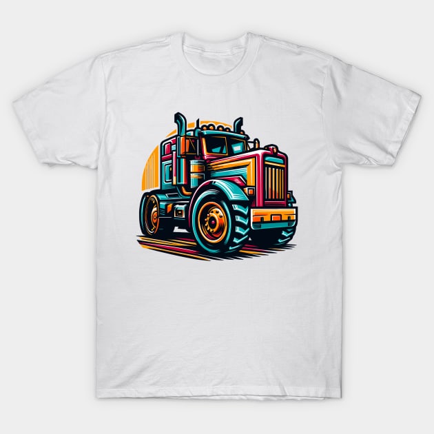 Trailer Truck T-Shirt by Vehicles-Art